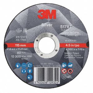 3M 87470 Abrasive Cut Off Wheel, 6 Inch Diameter, Ceramic Grain, 0.045 Inch Thickness | CF2UGN 450Y35