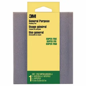 3M 916DCNA Contour Sanding Sponge, 4 1/2 Inch W X 5 1/2 Inch L X 3/16 Inch T, Aluminum Oxide, 16Pk | CN7WAJ 293Y71