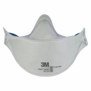 3M 9205+B Einweg-Atemschutzmaske, Dual, nicht verstellbar, Nasenbügel aus Metall, Standard, 440 Stück | CN7TYH 60FE79