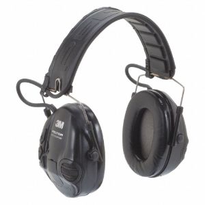 3M 93407 Two Ear Over the Head Tactical Headset, 20 dB Noise Reduction Rating, Black | CE9CVR 45JU99