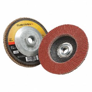 3M 967A Flap Disc, Ceramic, 4 1/2 Inch Disc Diameter, 60 Abrasive Grit | CF2DPQ 30CP25