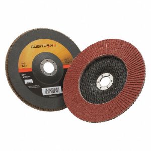 3M 967A Flap Disc, Ceramic, 7 Inch Disc Diameter, 60 Abrasive Grit | CF2DNJ 30CP34