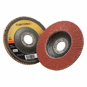 3M 967A Flap Disc, Ceramic, 4 1/2 Inch Disc Diameter, 60 Abrasive Grit | CF2DPU 30CP40