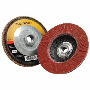 3M 969F Flap Disc, Ceramic Grain, 4 1/2 Inch Disc Diameter, 60 Abrasive Grit | CF2DUY 448D59
