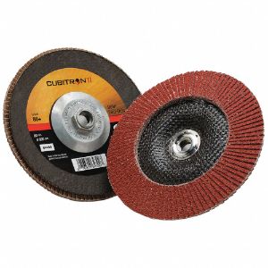 3M 969F Flap Disc, Ceramic Grain, 7 Inch Disc Diameter, 80 Abrasive Grit | CF2DQV 448D84