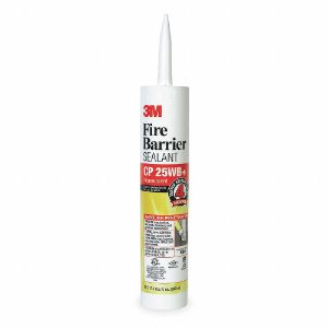 3M CP-25WB+27OZ Firestop Sealant, 27 Oz Cartridge, Up to 4 Hr Fire Rating, Red-Brown | CF2DXH 5ZW92