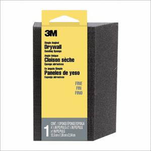 3M CP042 Single-Angle Sanding Sponge, 2 7/8 x 4 7/8 x 1 Inch Size, Aluminum Oxide, Fine | CN7WCN 294K47