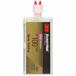 3M DP100 Epoxy Adhesive, Ambient Cured, 200 Ml, Dual-Cartridge, Clear, Thick Liquid | CN7UDH 797NX3