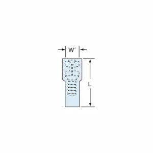 3M FDI14-187Q Female Disconnect Blue 16 - 14 Awg, 25 Pk | AF7QQD 22FX41