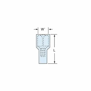 3M FDI14-250Q Female Disconnect Blue 16 - 14 Awg, 25 Pk | AF7QQE 22FX42