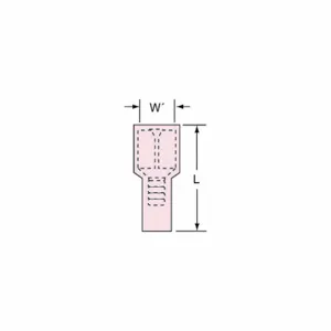 3M FDI18-250Q Female Disconnect Red 22 - 18 Awg, 25 Pk | AF7QQG 22FX44