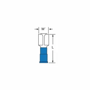 3M FDV14-250Q Female Disconnect Blue 16 - 14 Awg, 25 Pk | AF7QQK 22FX47