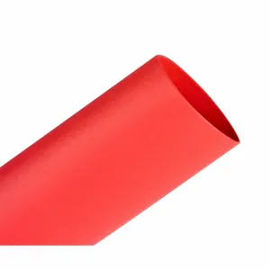 3M FP-301-3-Red-4-Bulk Heat Shrink Tubing, 3 Inch ID. Before Shrinking, 4 Ft Length, Red, 12 PK | CN7VBK 2DVH6