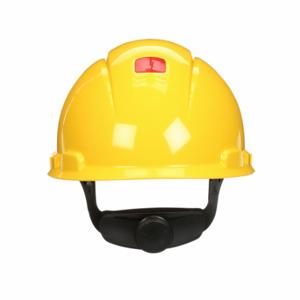 3M H-702SFR-UV Hard Hat, Baseball Head Protection, Yellow, Ratchet, HDPE, Gen Purpose | CN7VEG 788VL5