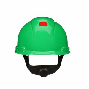 3M H-704SFR-UV Hard Hat, Baseball Head Protection, Green, Ratchet, HDPE, Gen Purpose | CN7VEK 788VL7