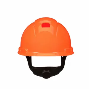 3M H-707SFR-UV Hard Hat, Baseball Head Protection, Hi-Visibility Orange, Ratchet, HDPE | CN7VED 788VM0