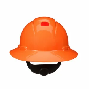 3M H-806SFR-UV Full Brim Hard Hat, Full Brim Head Protection, Orange, Ratchet, HDPE | CN7VDR 788VM9