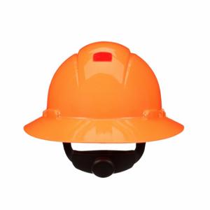 3M H-807SFR-UV Full Brim Hard Hat, Full Brim Head Protection, Hi-Visibility Orange, Ratchet | CN7VDP 788VN0