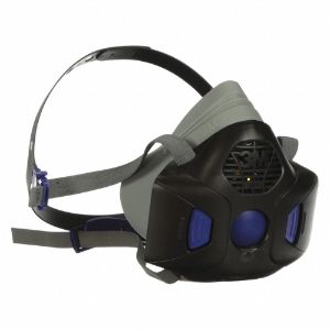 3M HF-801SD Secure Click Halbmasken-Atemschutzmaske, Bucht | CF2UJW 55MY57