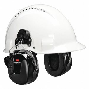 3M HRXS221P3E-NA Hard Hat Mounted Electronic Ear Muffs, 23 Db Noise Reduction Rating | CF2AXQ 52WZ26