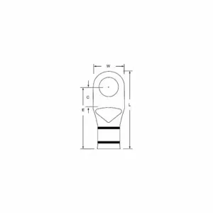 3M MC2/0-12RX Ring Terminal Black Brazed 2/0 Awg, 100 Pk | AC2FFG 2JKU7