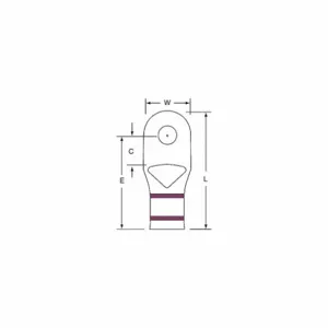 3M MC2-14RX Ring Terminal Brownbrazed2 Awg, 100 Pk | AC2FDN 2JKJ2