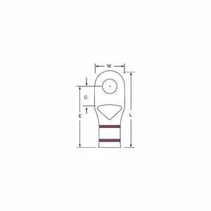 3M MC2-516RX Ring Terminal Brownbrazed2 Awg, 100 Pk | AC2FDL 2JKH7