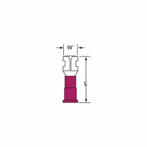 3M MNG18-187DFK Female Disconnect Red 22 To 18awg, 1000 Pk | AC2FHB 2JLC5