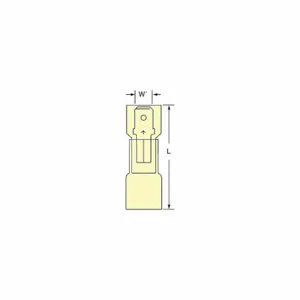 3M MNHU10-250DMIK Male Disconnect Yellow 12 To 10awg, 250 Pk | AB9KTH 2DPV7