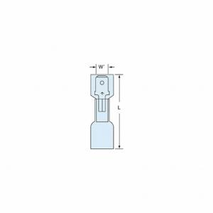 3M MNHU14-250DMIK Male Disconnect Blue 16 To 14 Awg, 250 Pk | AC2FJR 2JLK9