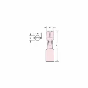 3M MNHU18-250DFIK Female Disconnect Red 22 To 18 Awg, 250 Pk | AC2FGP 2JLA1