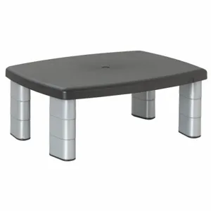 3M MS80B Adjustable Monitor Stand, Black/Silver | CF2UBZ 1AYD8