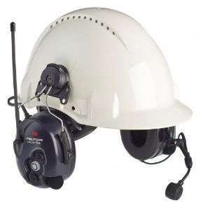 3M MT7H7P3E4610-NA Zweiohr-Headset mit Helmbefestigung, 25 dB Rauschunterdrückung, Blau | CE9CWA 45ET98