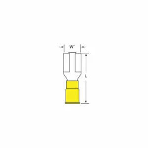 3M MVU10-375DFK Female Disconnect Yellow 12 To 10awg, 500 Pk | AC2FLH 2JLV6