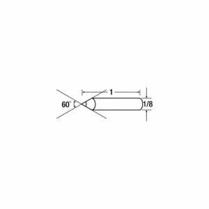 3M P0560S2 Point Tool, Diamond Phono, 1/8 Inch x 1 Inch | CE9TEE 20X742