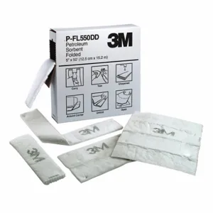 3M 1 Absorbent Roll, 50 Feet, Fluids Absorbed Oil-Based Liquids, 10.5 Gallon | CF2UDW 39CD60