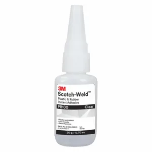 3M PR100 Plastic and Rubber Instant Adhesive, 1.1 Lbs Bottle, 80 to 120 cPs | CE9TGT 400G26