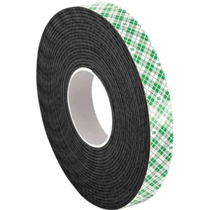 3M 4056 Double Coated Tape 1/2 Inch x 5 yard Black | AA6VJL 15C174