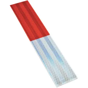 3M 983-326 Reflective Tape Strips Red/White, 10 Pk | AD6JZZ 45K291