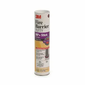 3M PUTTYSTK R Firestop Putty, 1 1/2 Inch Dia. x 6 Inch Height Pad, Up to 4 Hr Fire Rating | CF2DYE 2UYE9