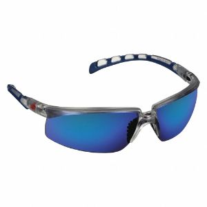3M S2008AS-CLR Scratch-Resistant Safety Glasses, Blue Mirror Lens Color | CE9KBQ 56GW19