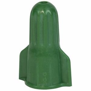 3M SG-G POUCH Twist On Wire Connector, Green, 14 AWG to 10 AWG Twist-On Wire Size Ranges, 100 PK | CN7WMQ 60HZ20