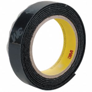3M SJ3572 Hook-Type Reclosable Fastener With Acrylic Adhesive, Black, 5/8 Inch x 150 Feet, 4 Pk | CF2AAH 29WR59
