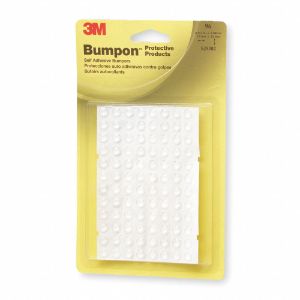 3M SJ5302 Clear Self Adhesive Bumper, Hemisphere Shape, 0.312 Inch Width, 80 Pk | CF2MTA 1AYD5