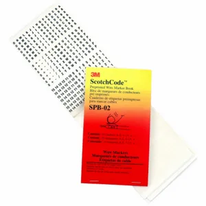 3M SPB-06 Pre-printed Wire Marker Book, 5 Pk | AB9LEH 2DUC9