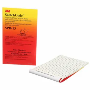 3M SPB-13 Pre-printed Wire Marker Book, 5 Pk | AB9LEV 2DUG8