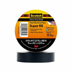 3M Super 88 Insulating Electrical Tape, Scotch, Super 88, Vinyl | CN7WLL 784ZV1