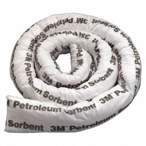 3M T-8 Absorbent Boom, Oil-Based Liquids, 12 Gallon, 8 Feet, Polyester, Polypropylene | CF2UFL 39CD53