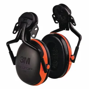 3M X1P5E-OR Hard Hat Mounted Ear Muffs, 21dB, Orange | CD2LHW 52JH54