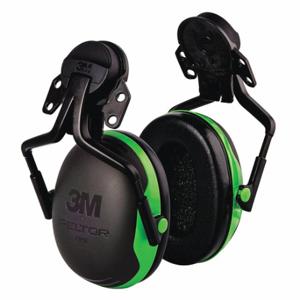 3M X1P5E Ear Muffs, Hard Hat-Mounted Earmuff, Passive, 21 dB NRR, Dielectric, Black | CN7URM 52JH55